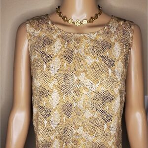 Vintage Kenny J. ANIMAL PRINT SLEEVELESS dress